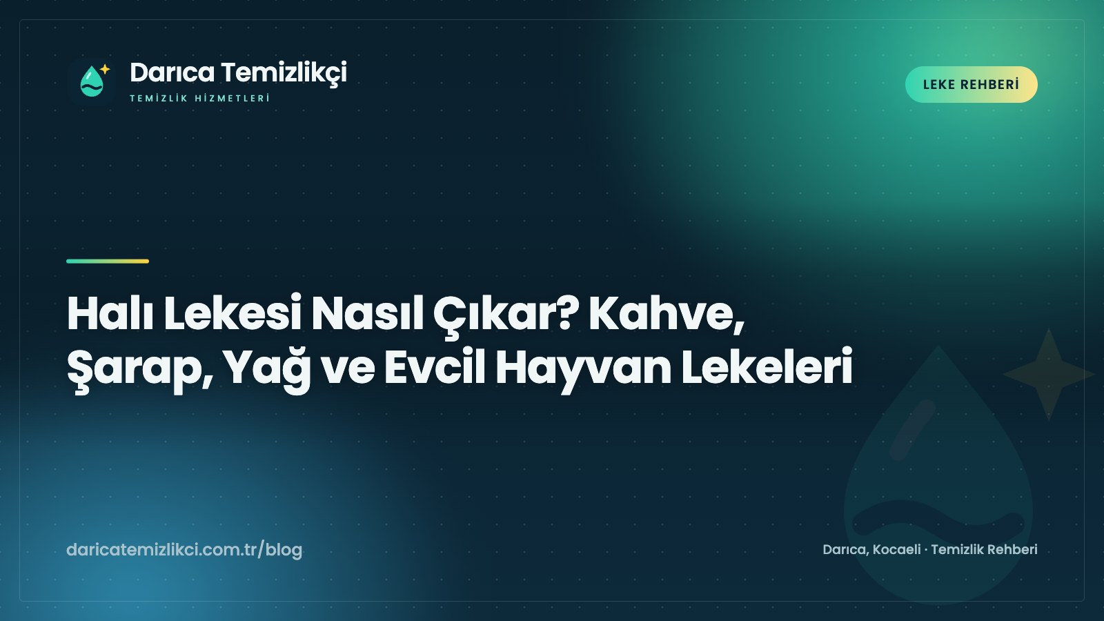 Halı lekesini beyaz bezle kenardan merkeze bastırarak emdiren el